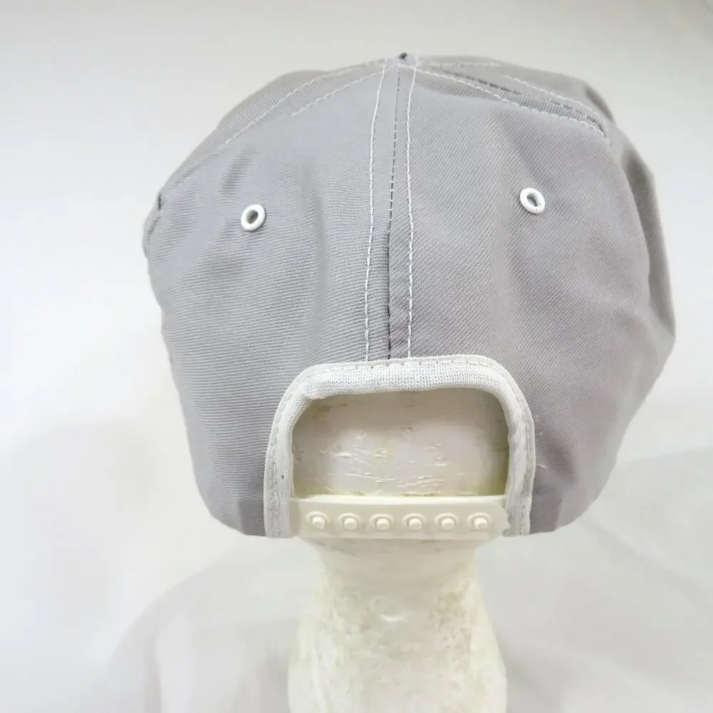 Energy Miser Grain Dryers Louisville MFG Co Hat Gray White Made in USA Snapback